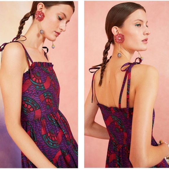 ULLA JOHNSON Ellyn Dress in Violet - Picture 3 of 8